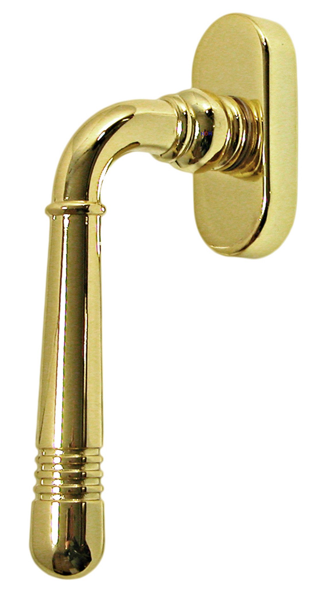 Häusler Onlinehandel GmbH Fenstergriff Massiv Messing Fenstergriff Set FG Helena Prime 0330 Messing poliert, 1 x FG Helena Prime 0330, L: 12.4 cm, Metall Unterkonstruktion