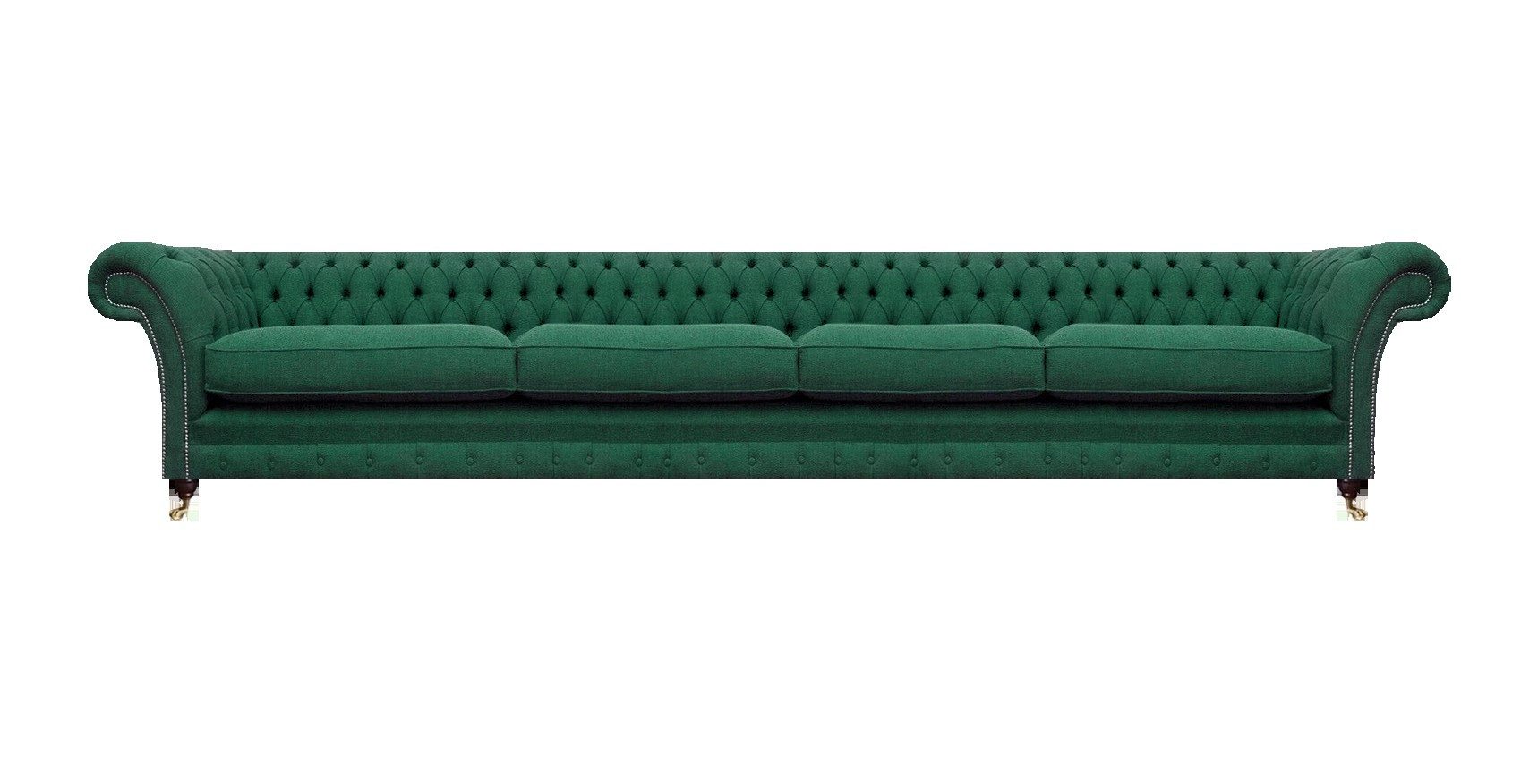 JVmoebel Chesterfield-Sofa Grünes Chesterfield-Sofa aus hochwertigem Stoff, 1 Teile, Made in Europa