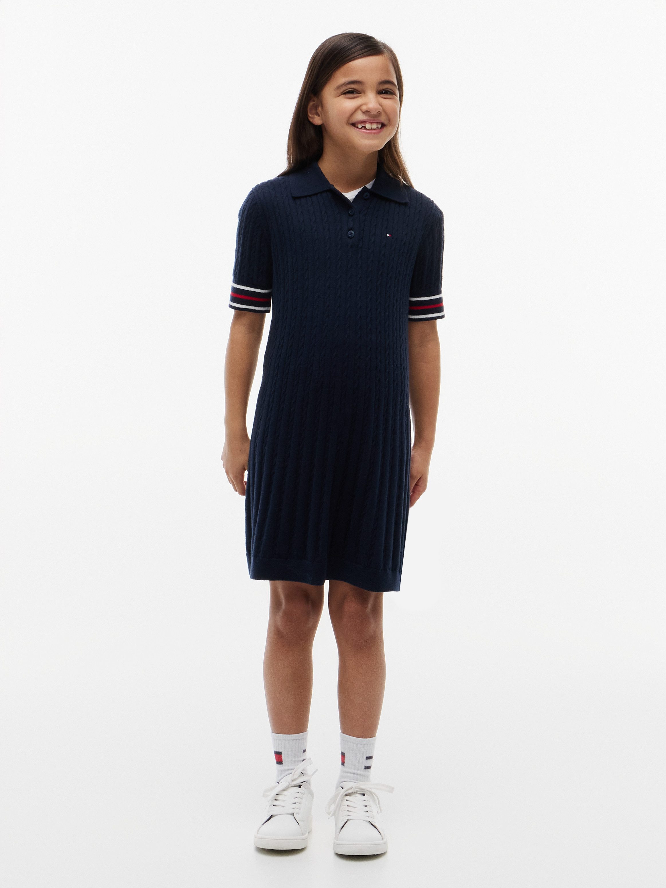 Tommy Hilfiger Strickkleid Polokragen, Kinder bis 16 Jahre