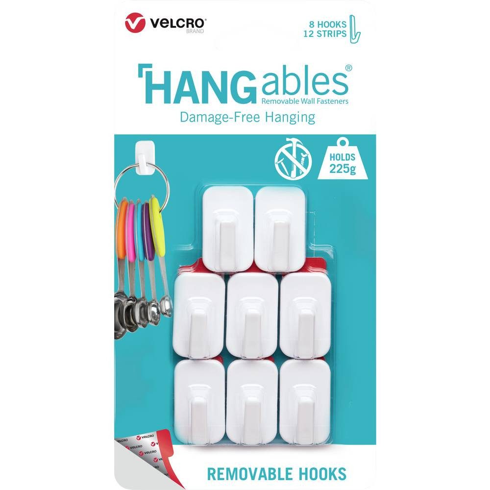 VELCRO Klebehaken Mikro-Klebe-Haken 225g, 8 St. wiederablösbar VEL-30103-WEU
