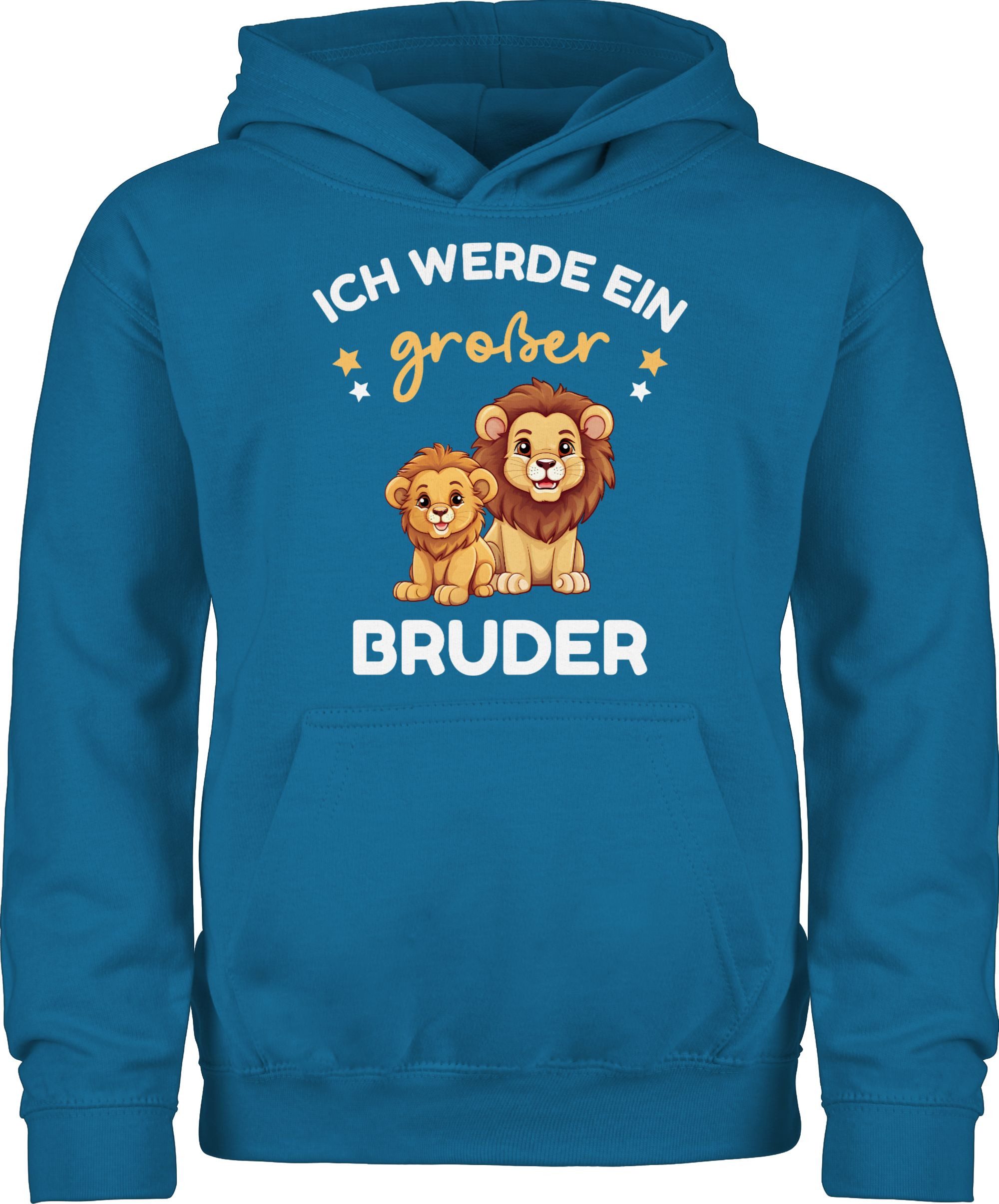 Hoodie Ich werde großer Bruder Geschenk Löwen