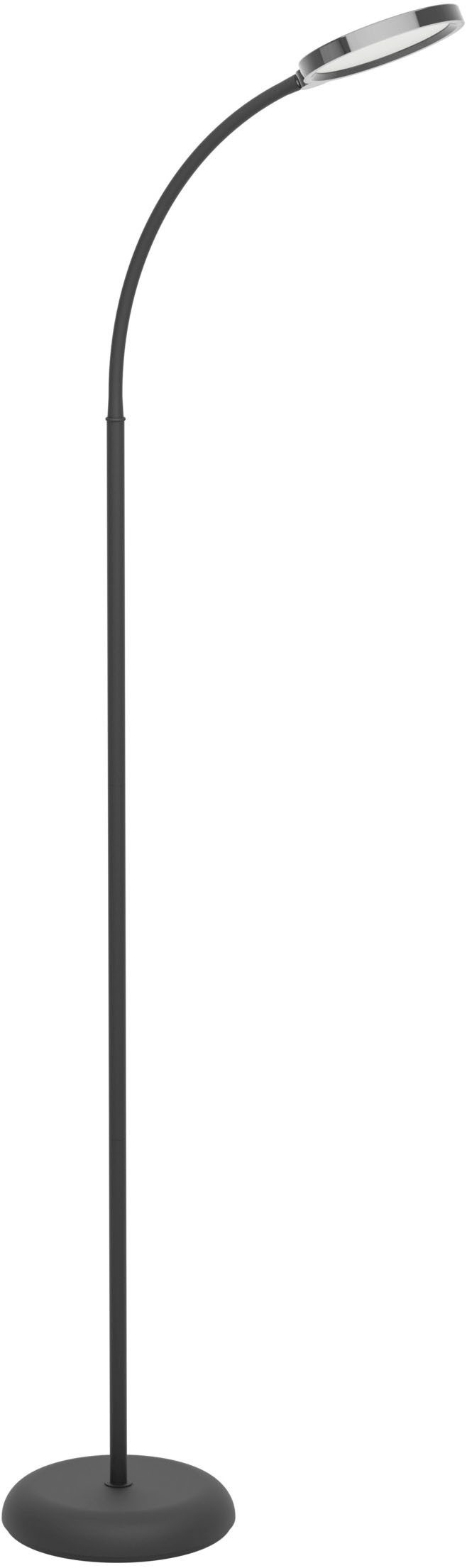 EGLO Stehlampe LAURO Stehlampe - Kunststoff - LED - 1X5,5W - IP20, Dimmfunktion, Farbwechsel, mehrere Helligkeitsstufen, LED fest integriert, Neutralweiß, Kaltweiß, Warmweiß, Standleuchte, Wohnzimmer, Schlafzimmer, Esszimmer, L45 x B21 x H132 cm