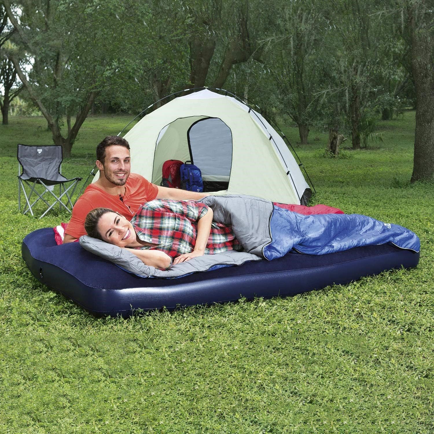 BlingBin Luftbett Luftmatratze, klappbares Campingbett für günstig online kaufen