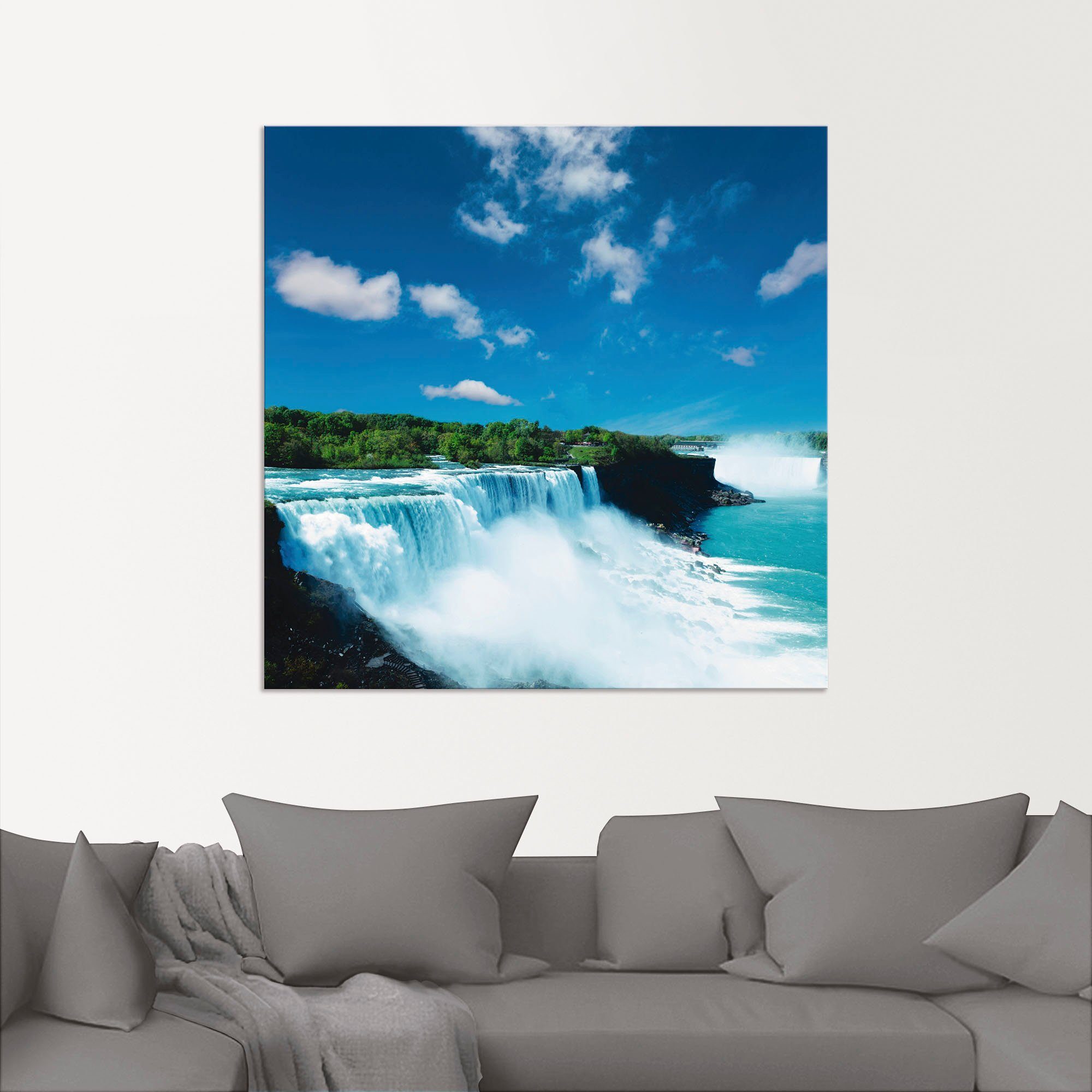 Größen in Niagara, St), oder Alubild, (1 Gewässer Artland als Leinwandbild, versch. Wandaufkleber Wandbild Poster