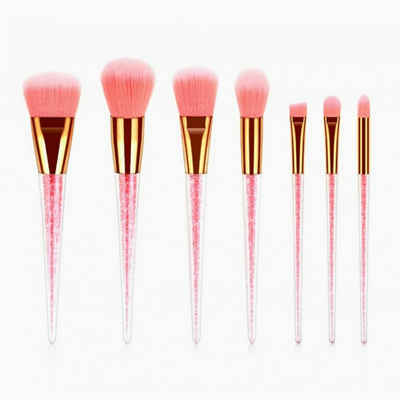 WS-Trend Kosmetikpinsel-Set Elegantes 7-teiliges Make-up Pinselset, 7 tlg., Rosa