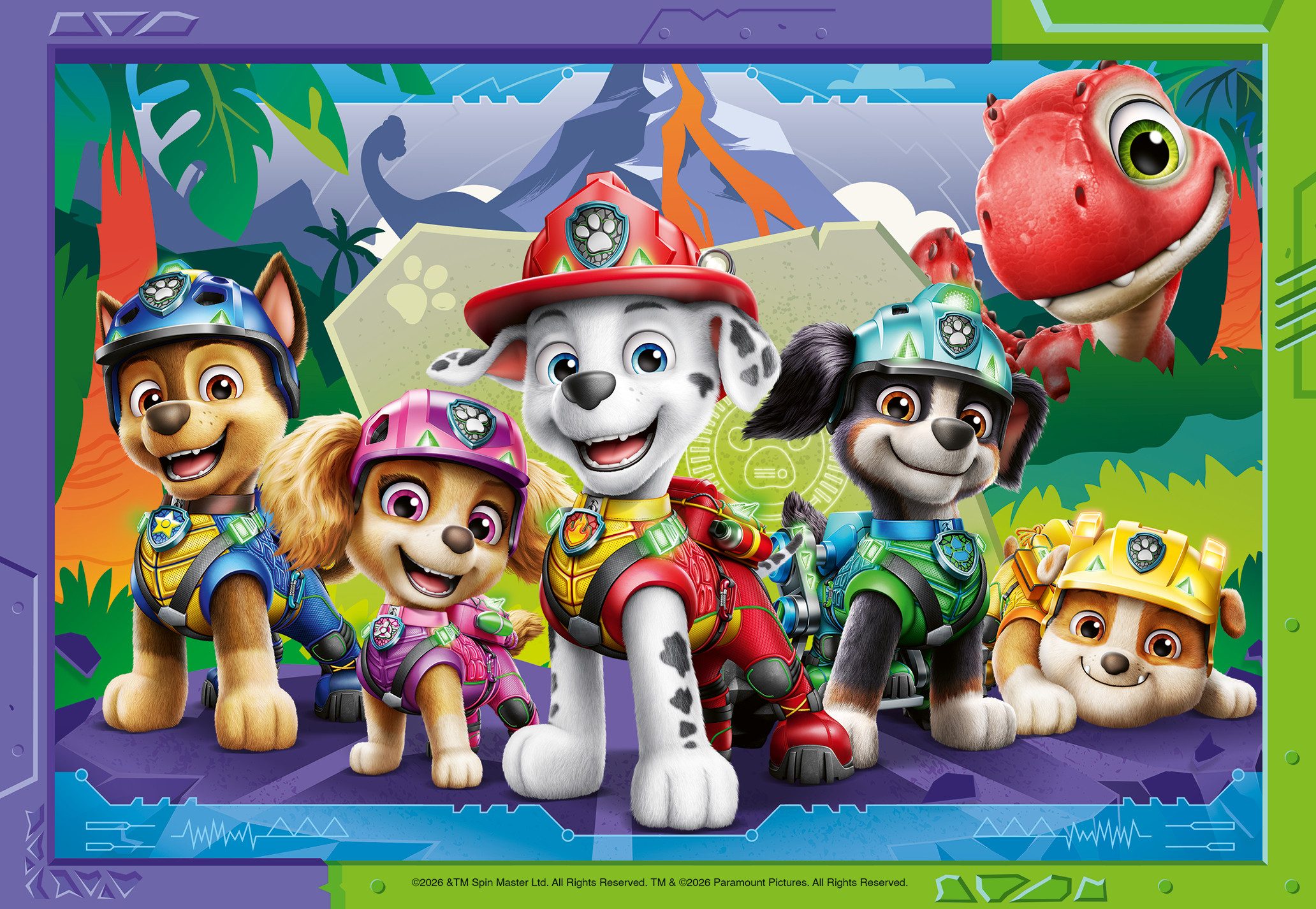 Ravensburger Puzzle Paw Patrol 3 Dino Movie, 24 Puzzleteile, Made in Europe