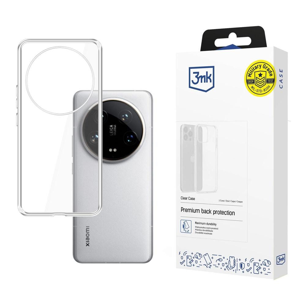 3MK Smartphone-Hülle Schutzhülle Handyhülle Smartphone-Hülle, transparent, Kameraschutz, sturzgeprüft, dünn