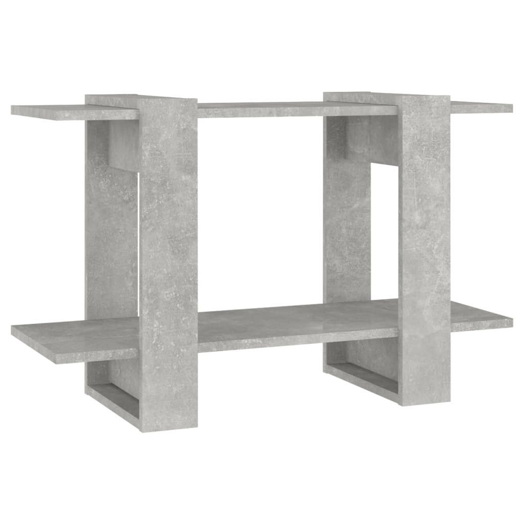 vidaXL Bücherregal Bücherregal/Raumteiler Betongrau 80x30x51 cm, günstig online kaufen
