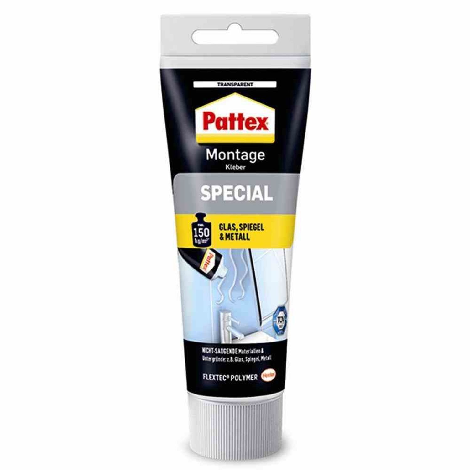 Pattex Klebstoff Montagekleber Special Transparent Tube 80 g