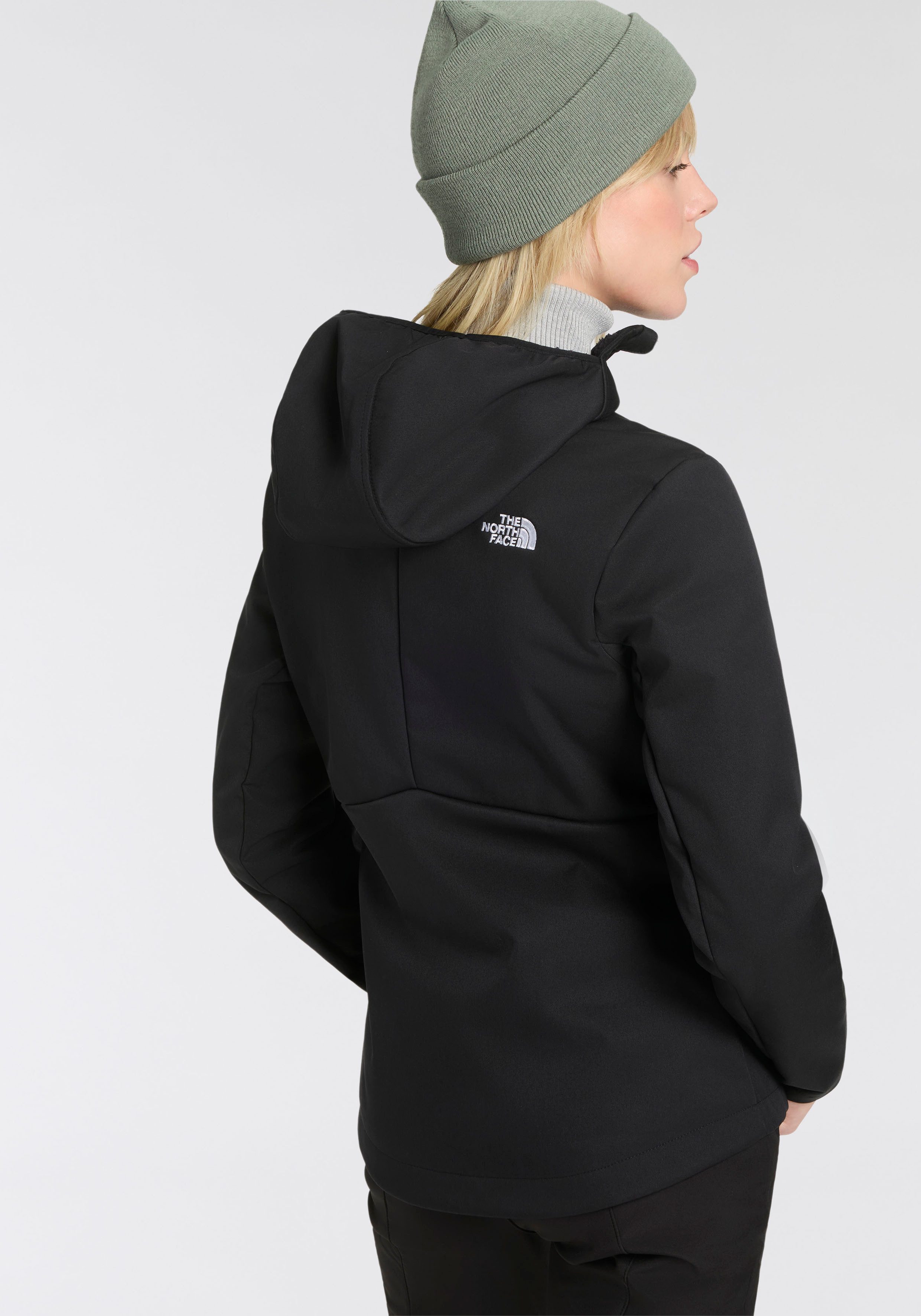 The North Face Funktionsjacke W QUEST HIGHLOFT SOFT SHELL JACKET - EU für Outdoor-Abenteuer, mit elastischen Ärmelbündchen