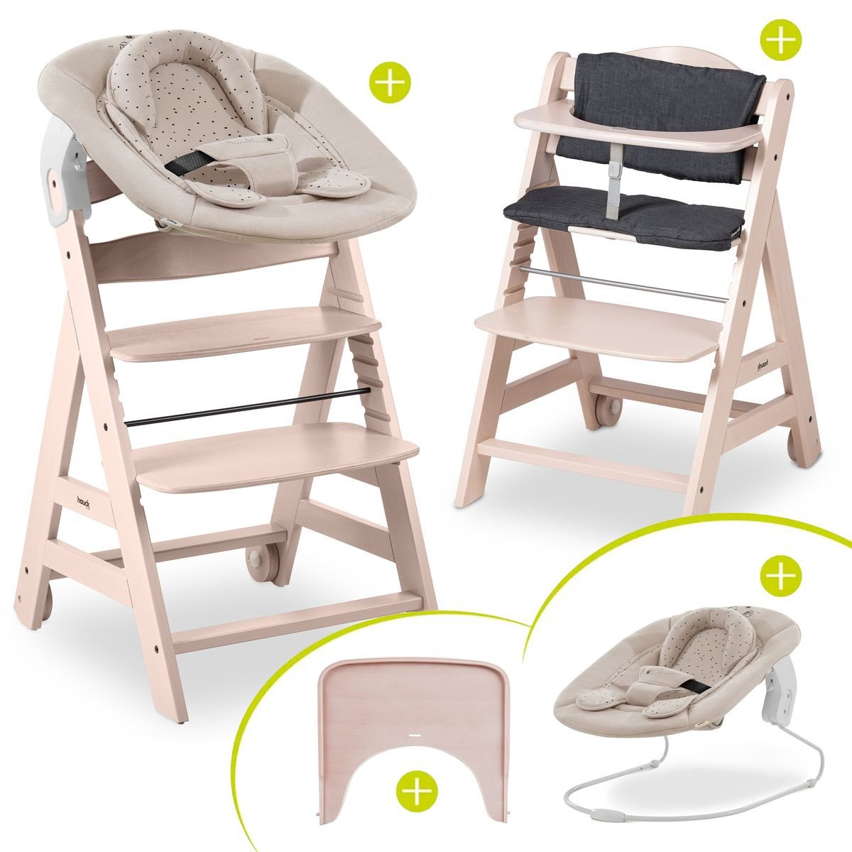 Hochstuhl Beta Plus Whitewashed Newborn Set - Disney