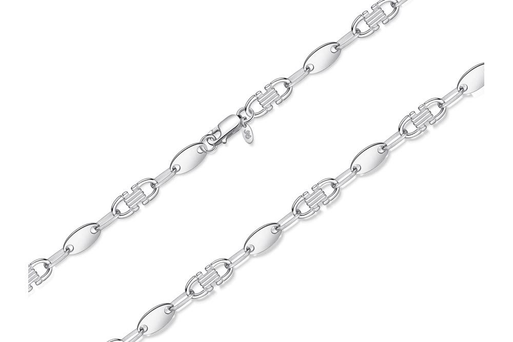 Silberkettenstore Kette mit Anhänger Plattenkette (Steigbügelkette) günstig online kaufen