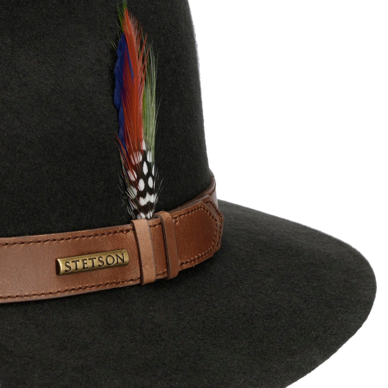 Stetson Filzhut (1-St) Travellerhut mit Lederband, Made in the EU