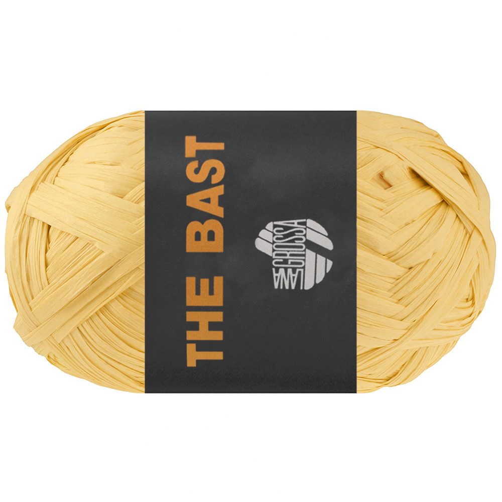 LANA GROSSA THE BAST Häkelwolle, 90 m (Papierbast aus natürlicher Holzzellulose- ideal für Dekoartikel & Taschen), 50 g