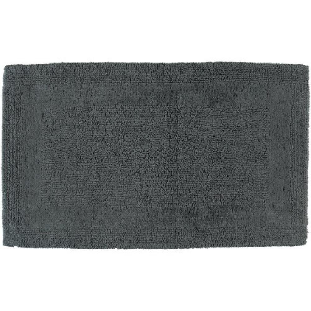 Cawö Badematte Wende-Badteppich Luxus Uni Anthrazit (70x120cm)