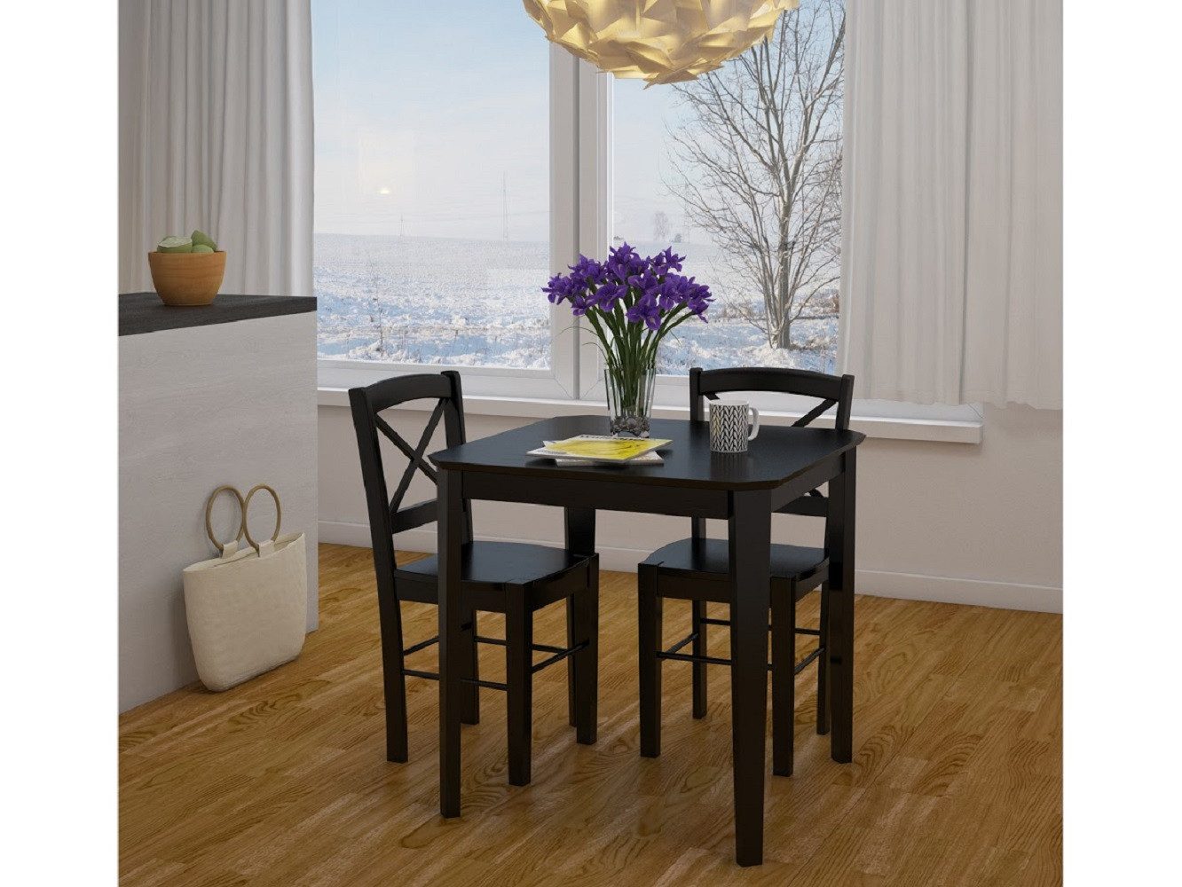 loft24 Esszimmerstuhl Trento (Set, 2 St), Stuhl, Holzstuhl, Massivholz, MDF günstig online kaufen