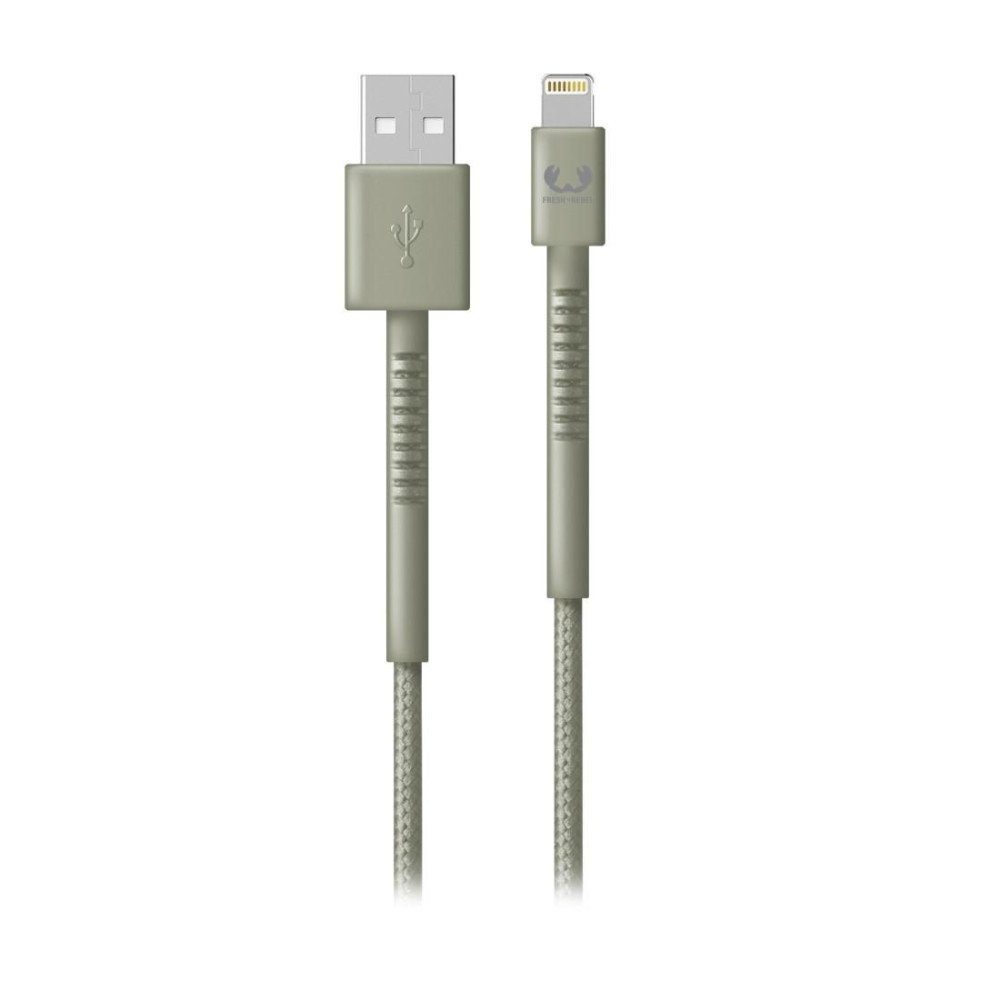 Fresh 'n Rebel USB - Lightning-Kabel "Fabriq", 2,0 m, Dried Green (00215008) USB-Kabel