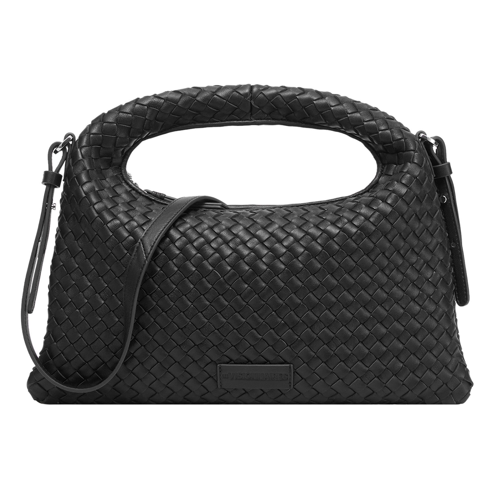 Les Visionnaires Schultertasche Sadie Weave, Leder