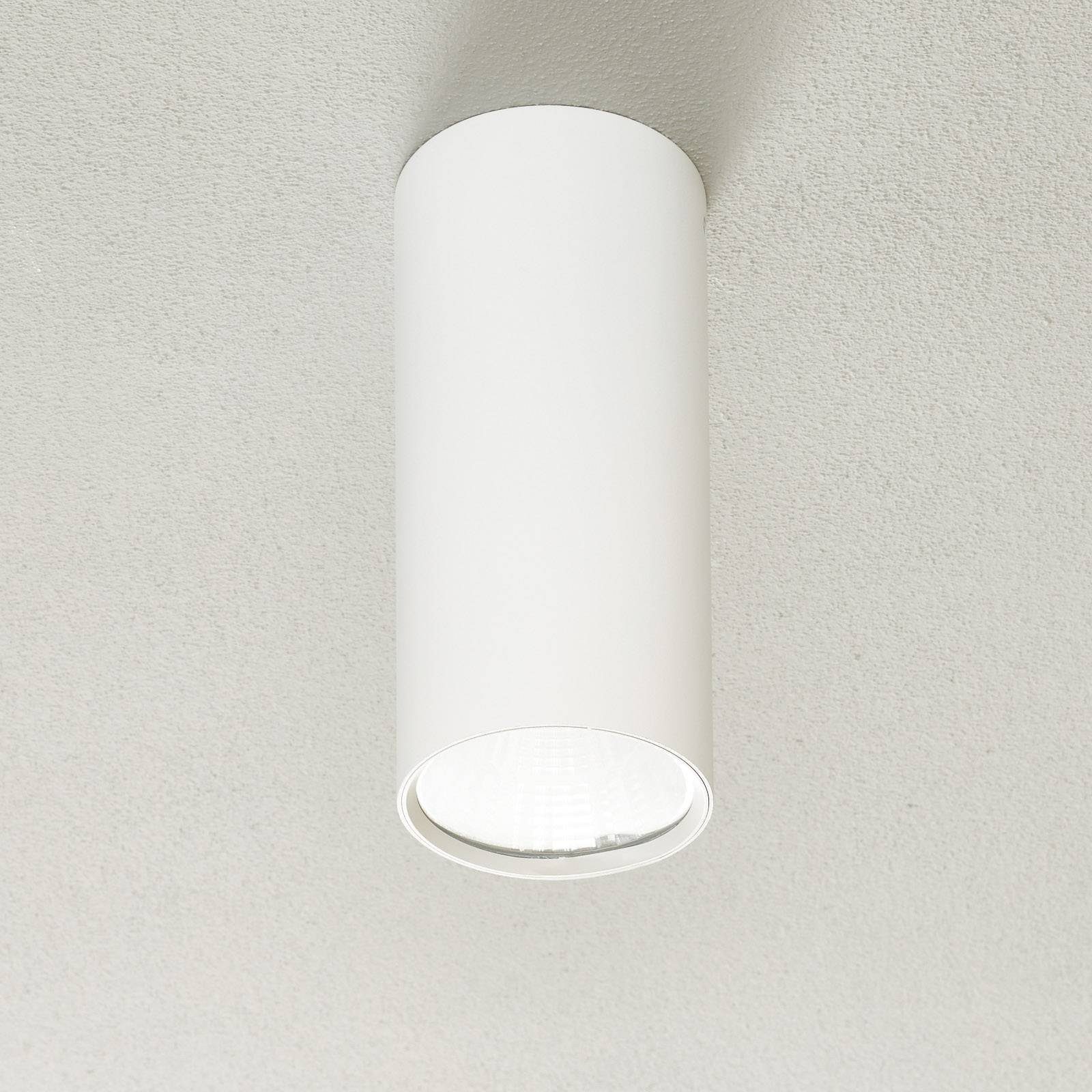 Lucande Deckenspots Takio, LED-Lampen, warmweiß, Modern, Stahl, weiß, 1 flammig, inkl. Leuchtmittel, Deckenleuchte