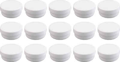 Doserie Kuhn Dose für Salben, Cremes oder Kleinigkeiten (Füllvolumen 12 ml (flach), 15 St., Salbendosen mit passenden Deckeln), Cremedose, Salbenkruke