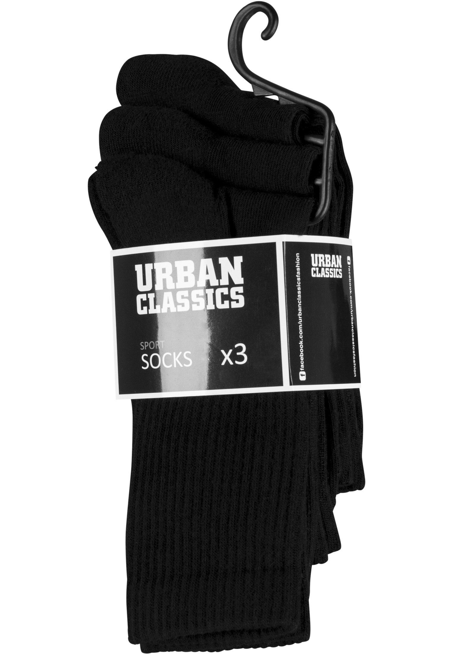 black Sport Accessoires 3-Pack URBAN Socks Freizeitsocken (1-Paar) CLASSICS