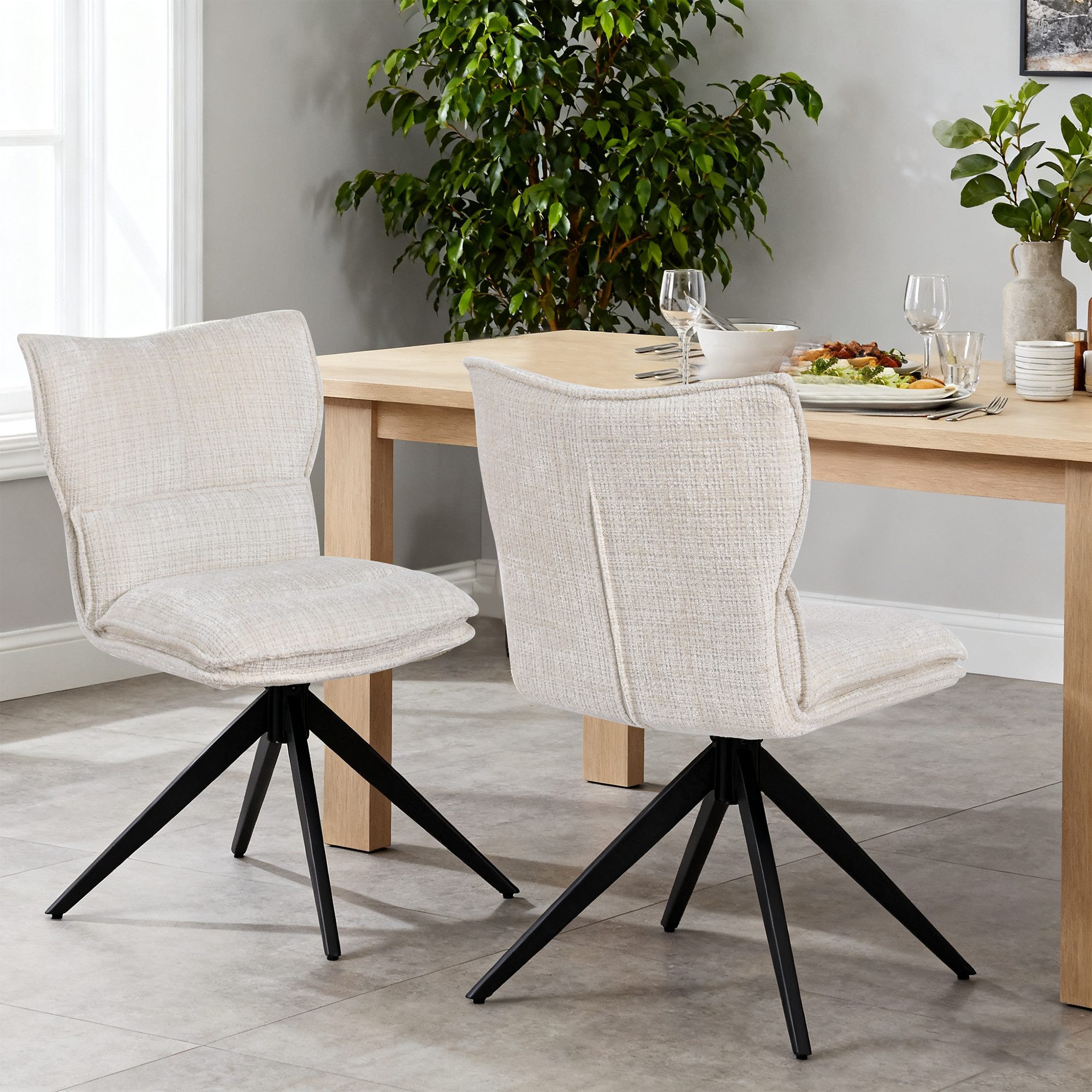 Duhome Esszimmerstuhl (8657A3), 1er Set, Chenille, 360° Drehbar, Automatisc günstig online kaufen