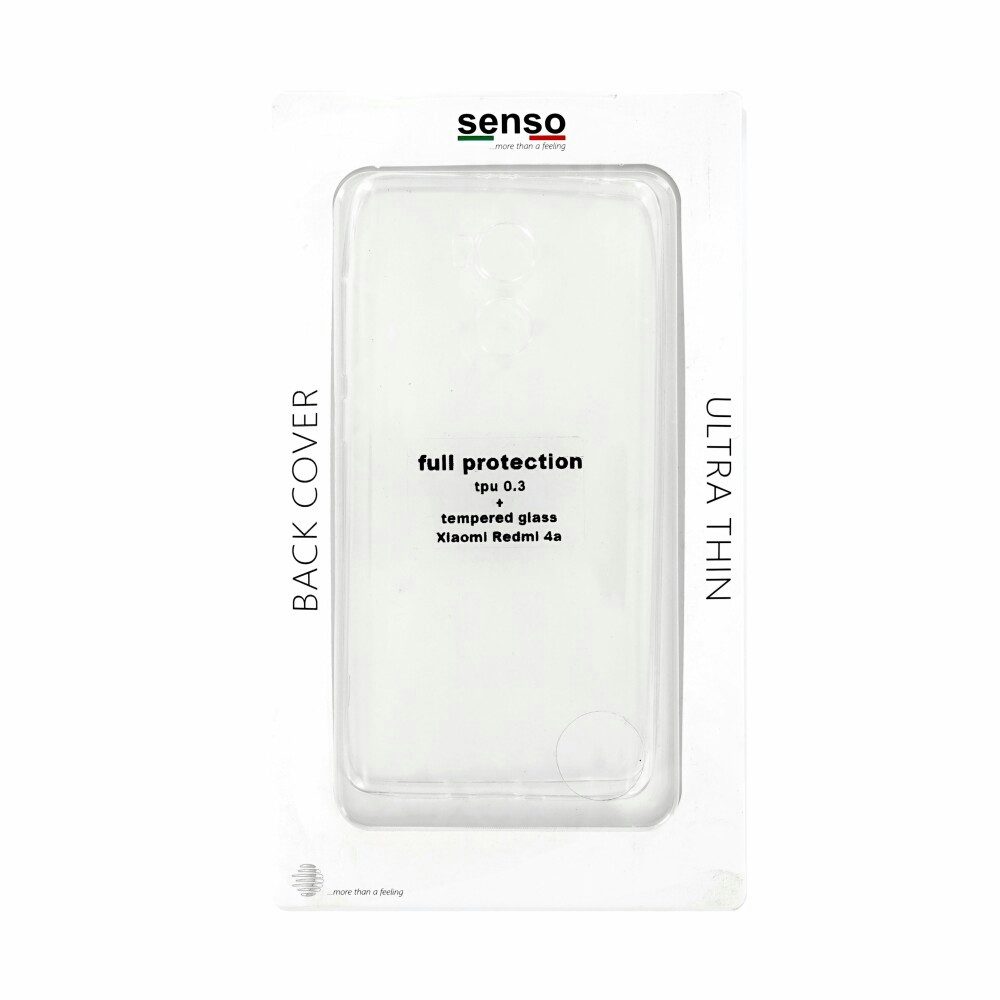 Handytasche Original Senso Bumper Handyhülle für Xiaomi Redmi 4A Schwarz SEFPXIA4A (Bumper)