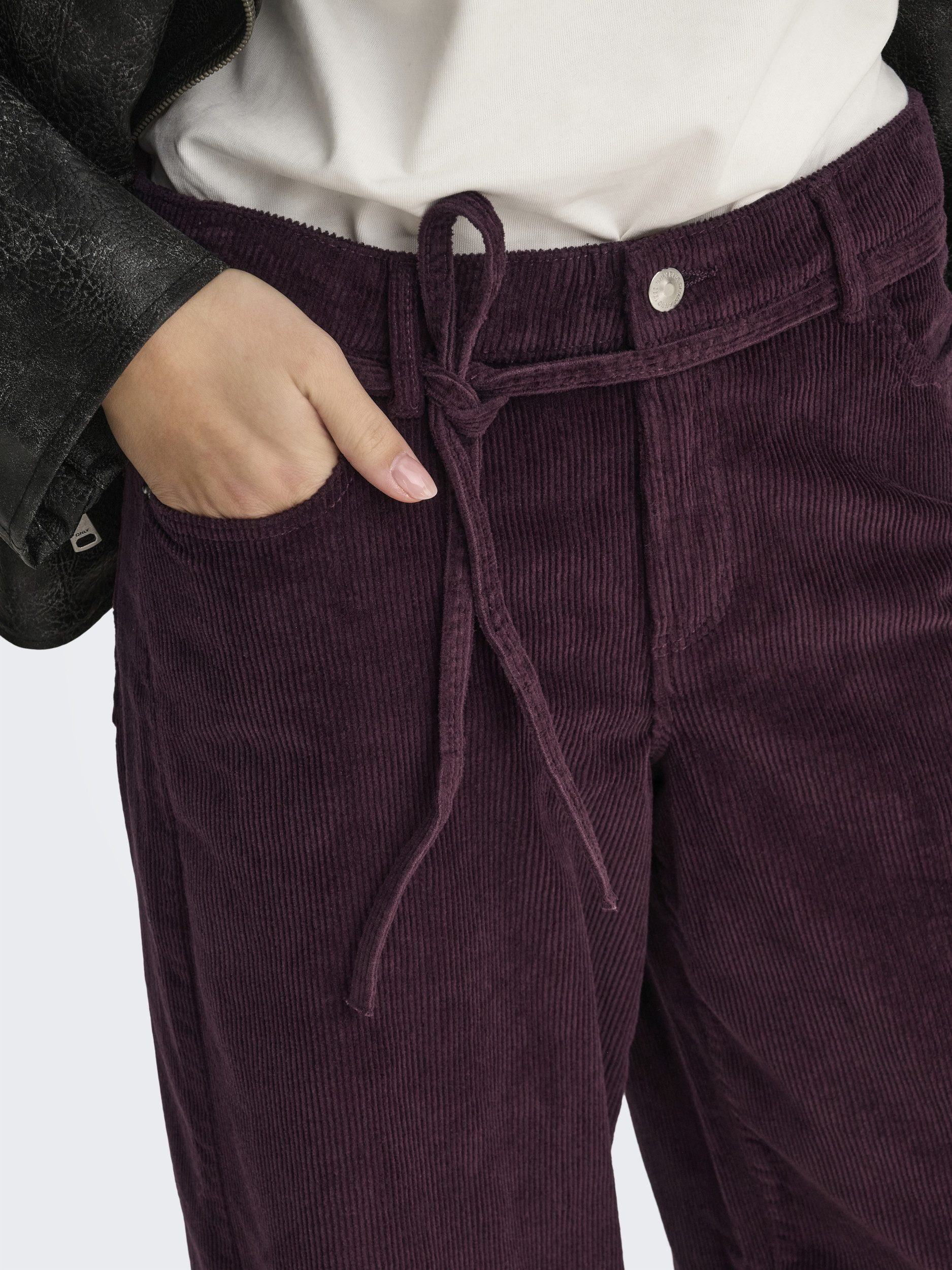 ONLY Stoffhose ONLGIANNA-GLOBAL MW STR BELT CORD P