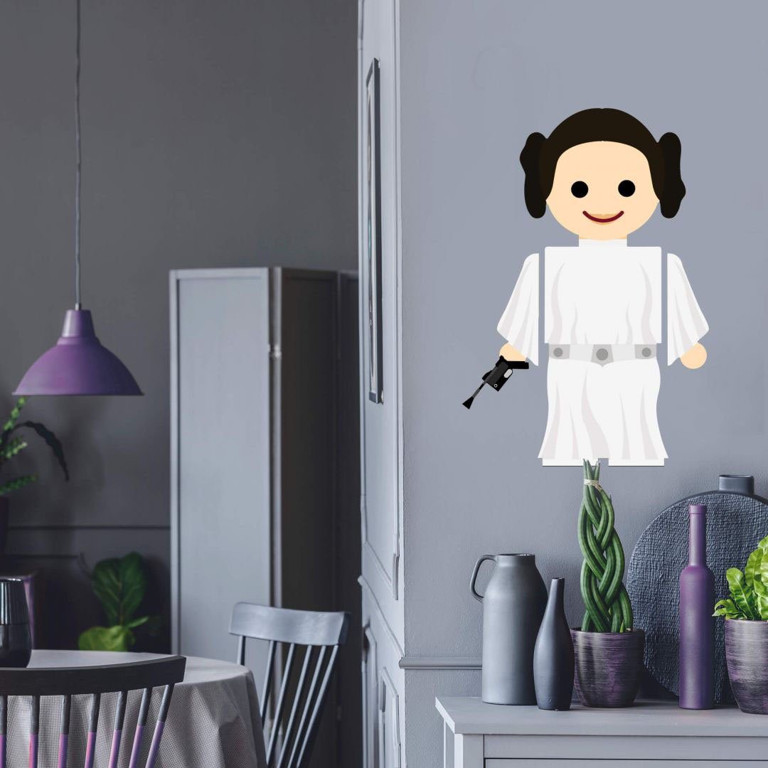 Beliebte Produkte 2024 Wall-Art Wandtattoo Spielfigur St) Prinzessin (1 Leia 