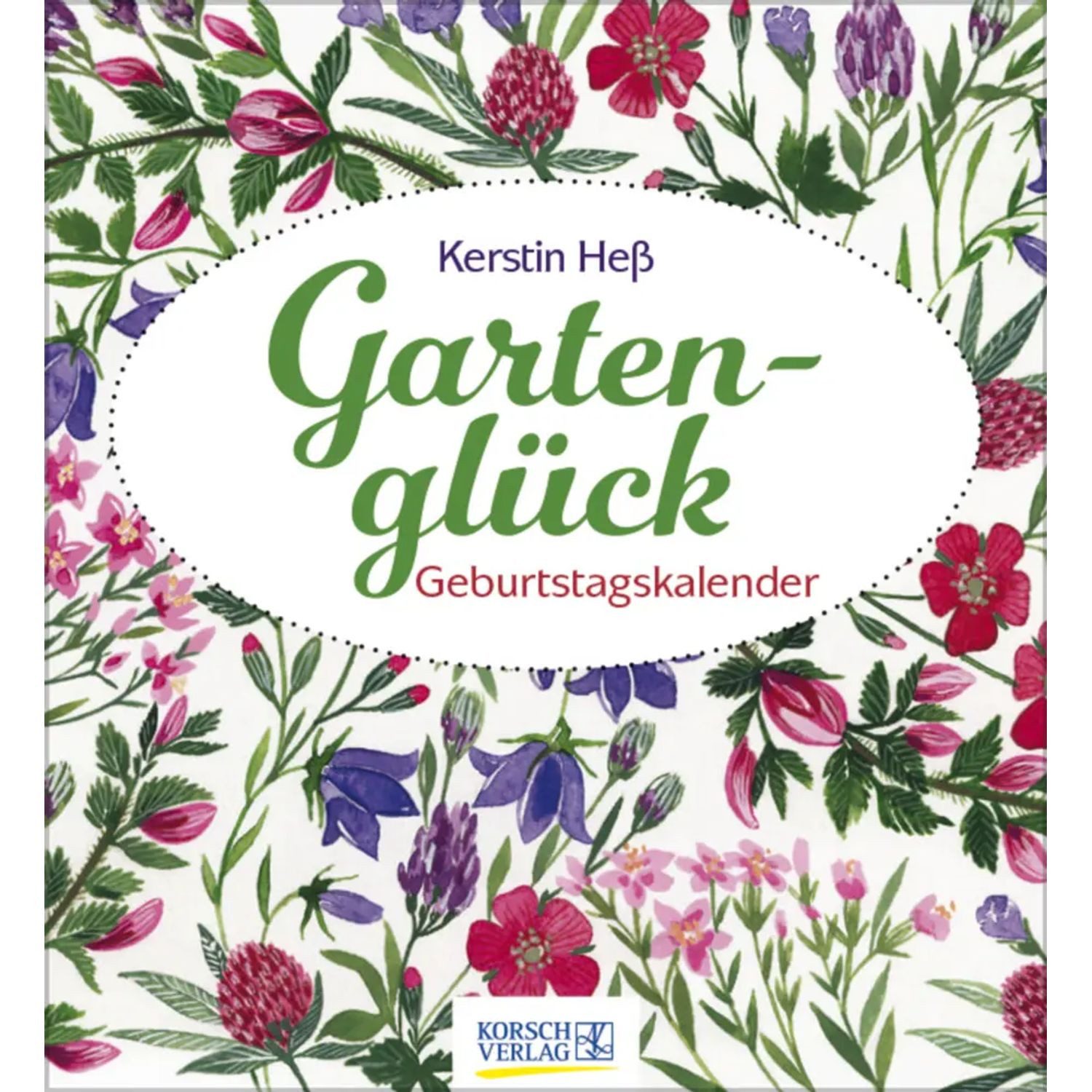 Korsch Verlag Wandkalender Geburtstagskalender Gartenglück
