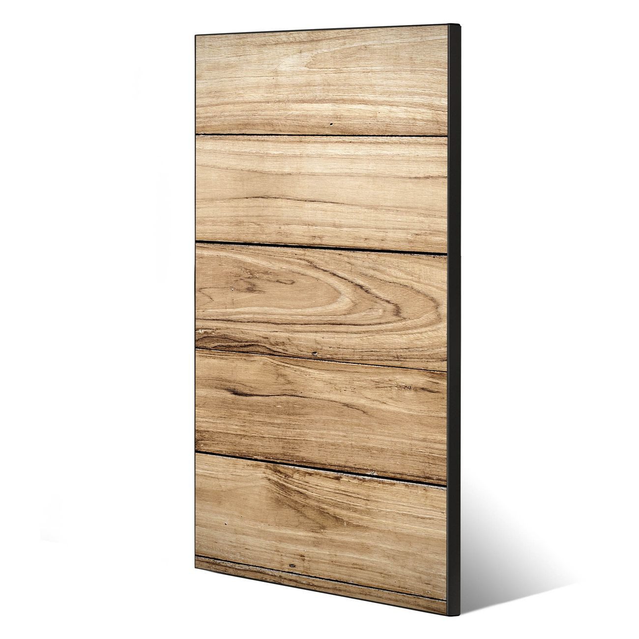 banjado Magnettafel Stahl Holzplanken, (inkl. 4 Magnete, Stahlmagnettafel)