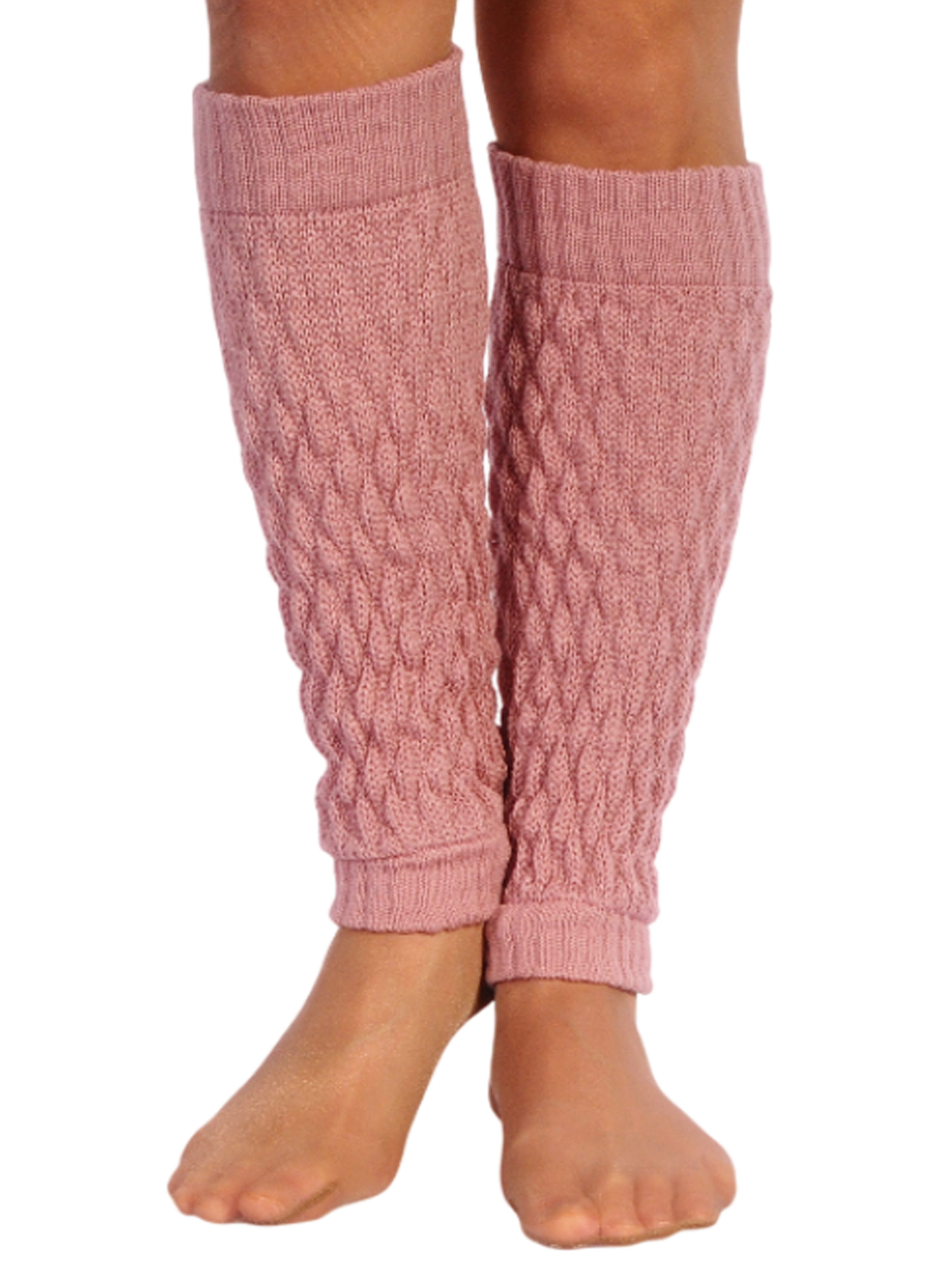 Martinex Beinstulpen Stulpen in Altrosa elegante Beinwärmer Damen Frauen Strickstulpen elastisch, weich, wärmend, rosa, gestrickt