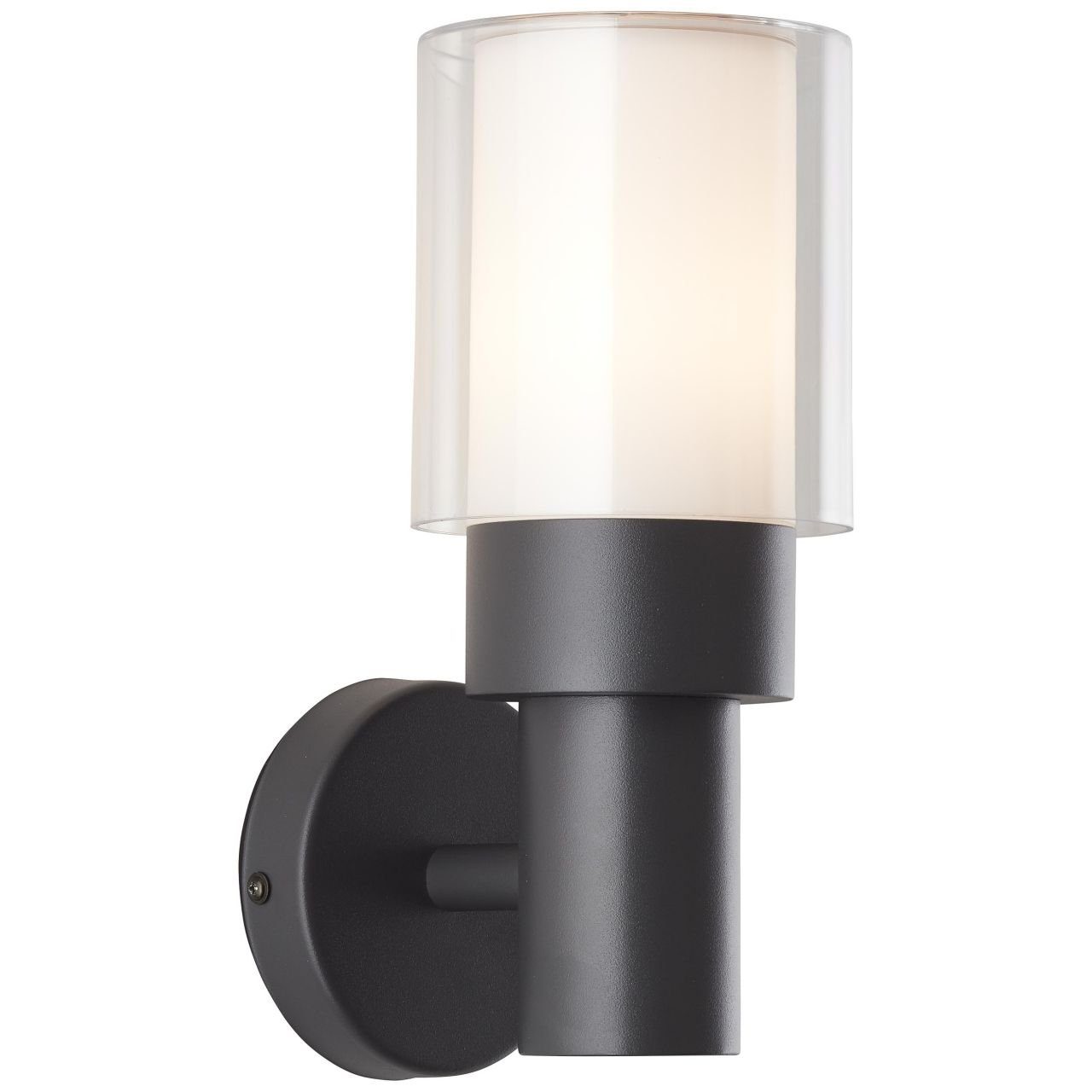 Brilliant Außen-Wandleuchte Arthus, Lampe, Arthus Außenwandleuchte stehend anthrazit, 1x A60, E27, 18W, IP
