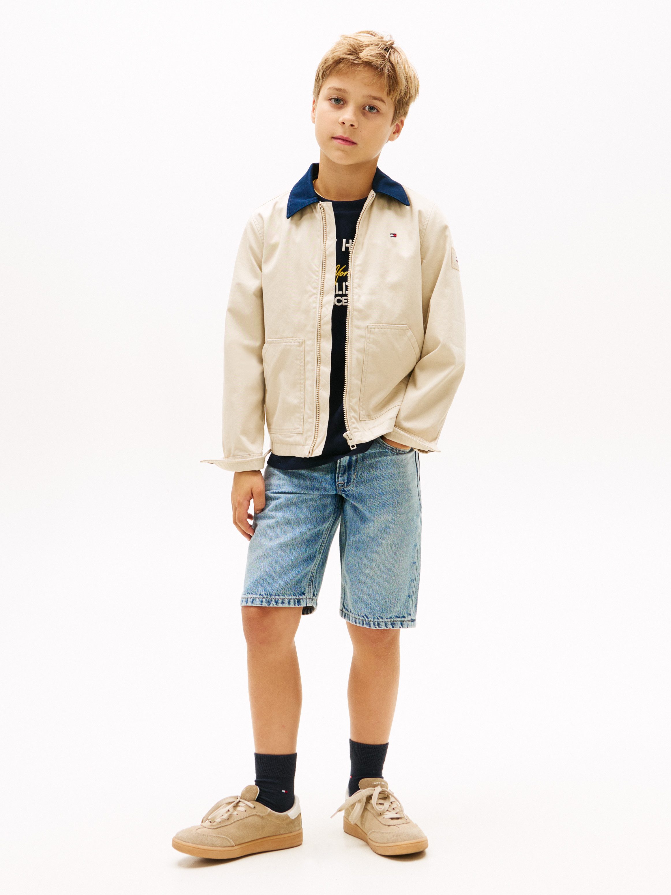 Tommy Hilfiger Jeansshorts STRAIGHT DENIM Kinder bis 16 Jahre, gerade Passform