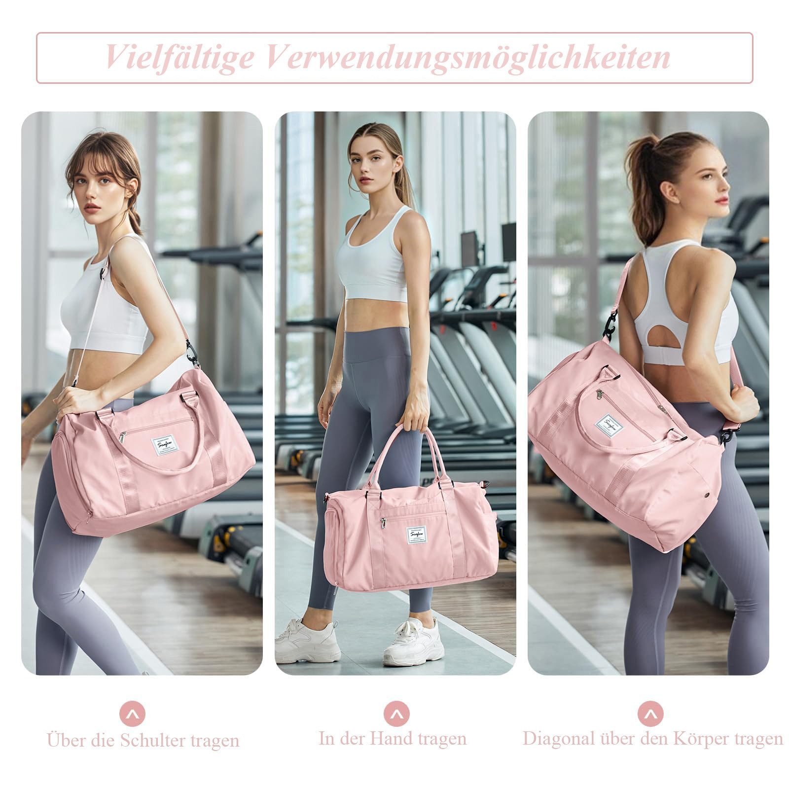 ibettertec Reisetasche Faltbare Reisetasche Gepäcktasche Große günstig online kaufen