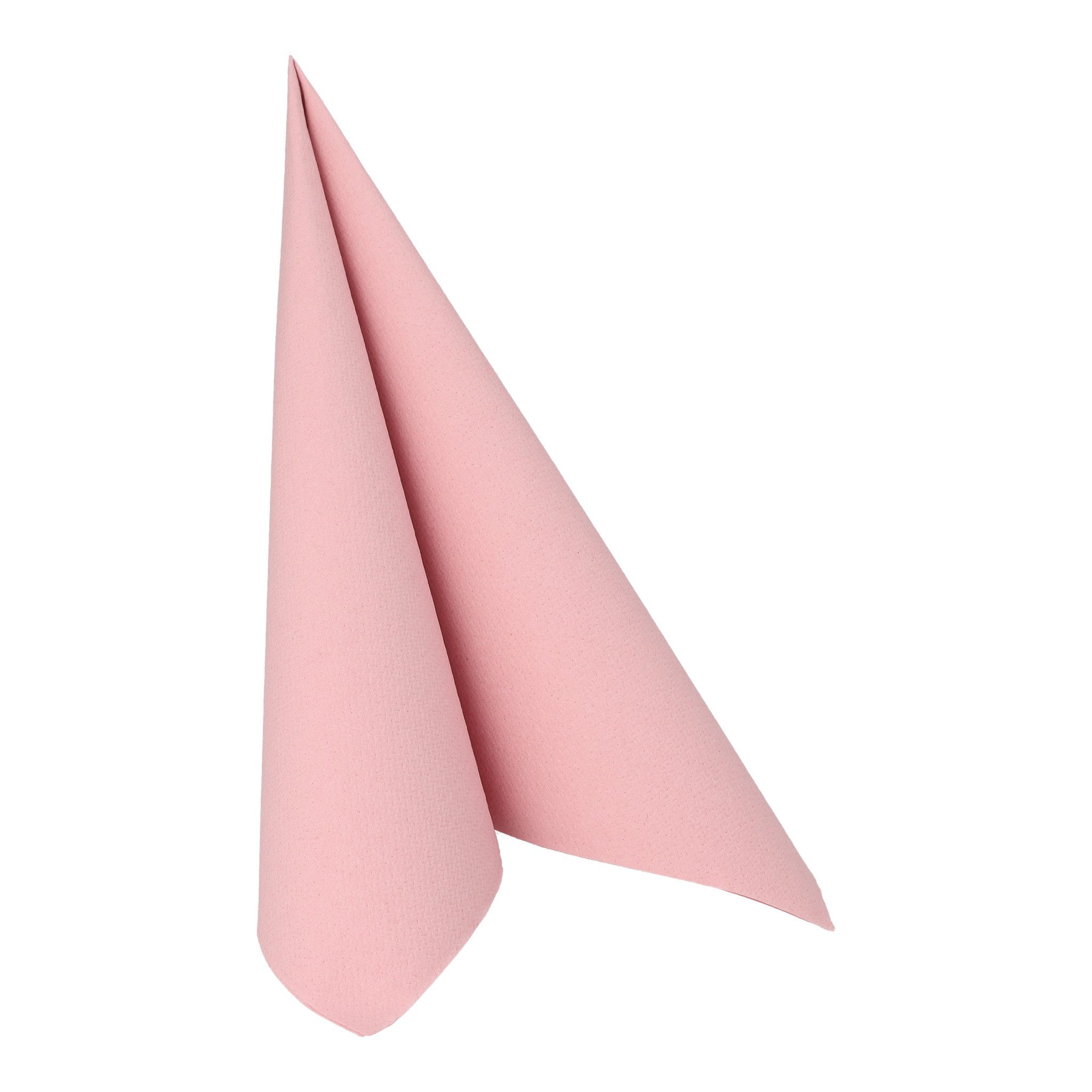 PAPSTAR Papierserviette, Servietten stoffähnlich 40x40cm Royal Collection 50 Stück Hellrosa