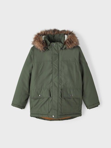 Name It Parka NKMMARLIN PARKA JACKET PB, Fronttaschen mit  Druckknopfverschluss