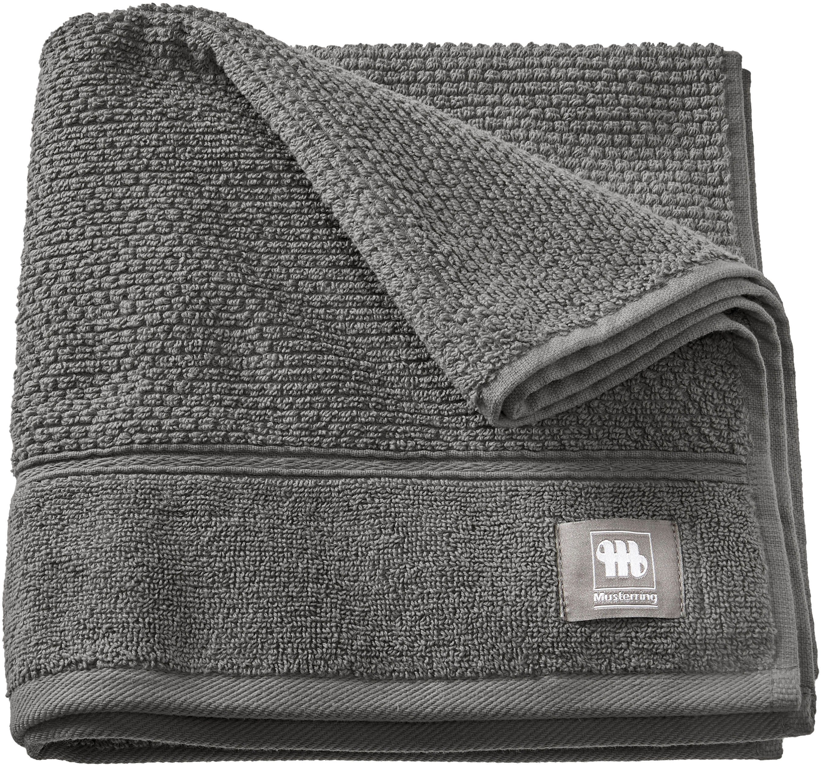 Musterring Handtuch Solid, Frottee (1-St), hautschmeichelnde günstig online kaufen