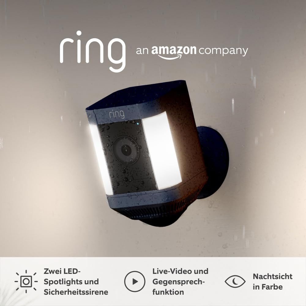 Ring Überwachungskamera Ring Spotlight Cam Plus Battery schwarz