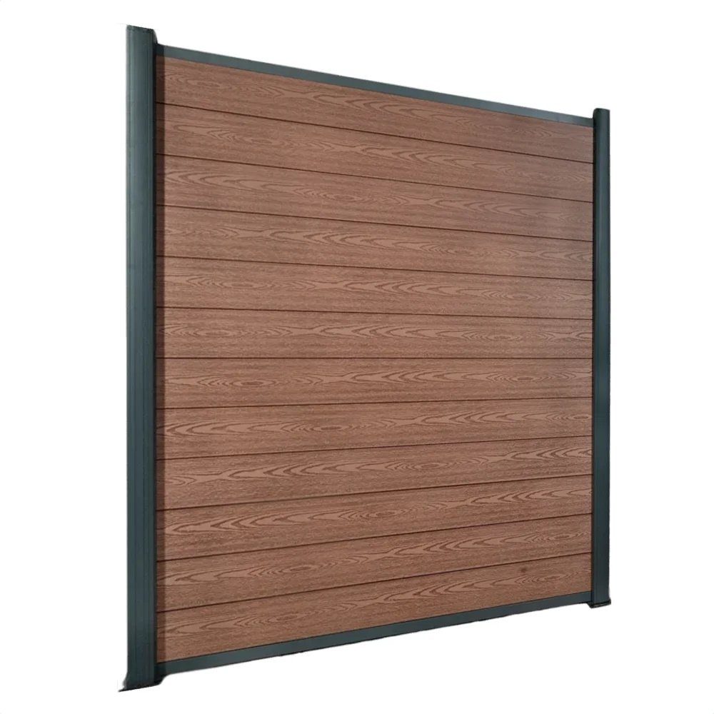 DeToWood Dichtzaun Premium Braun zum Einbetonieren, günstig online kaufen