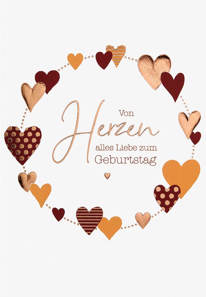 Perleberg Grußkarten Geburtstag - Unverpackt - Glückwunschkarte im Format 11,5x17cm mit
