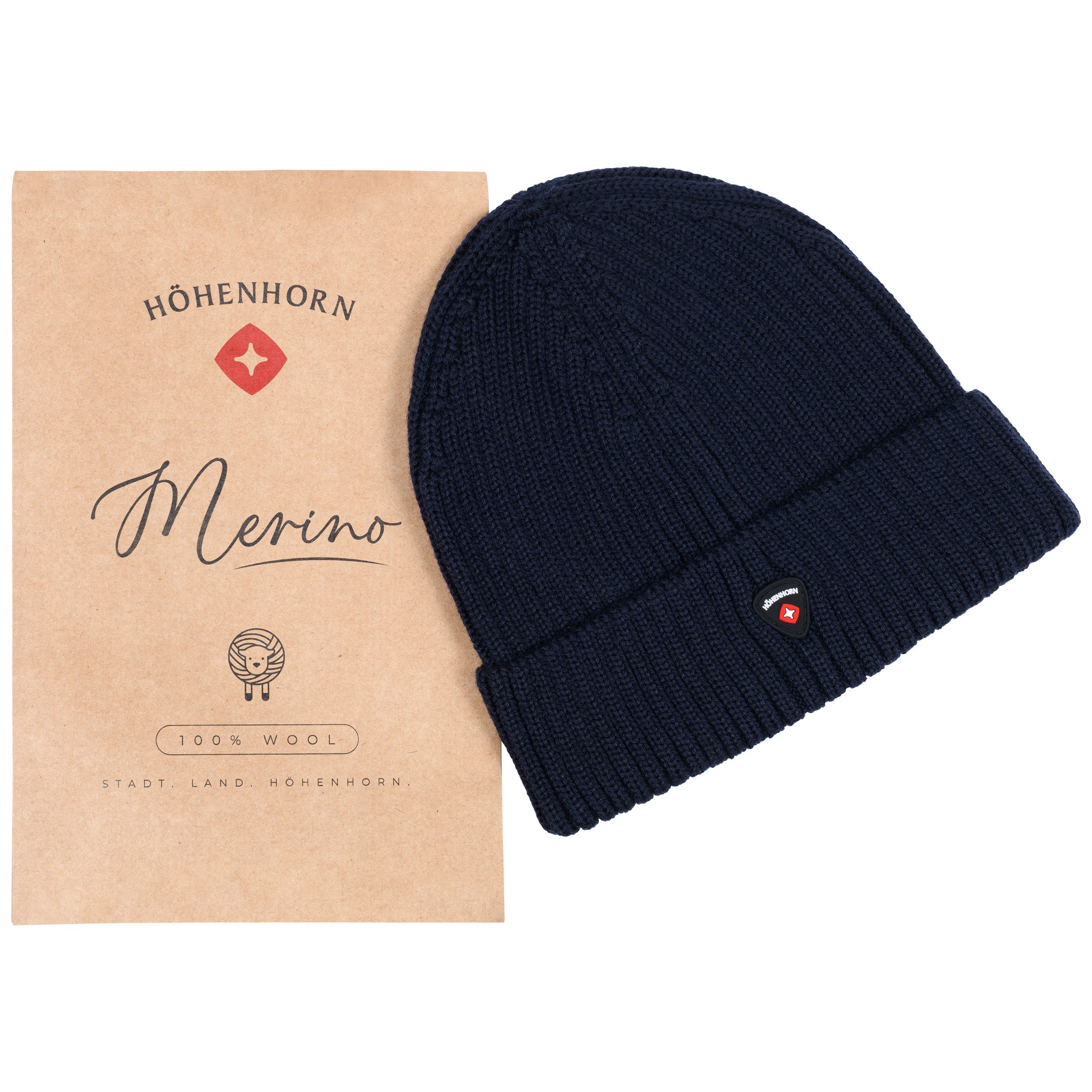 Höhenhorn Strickmütze Nordföhn Knitted Beanie Merinowolle günstig online kaufen