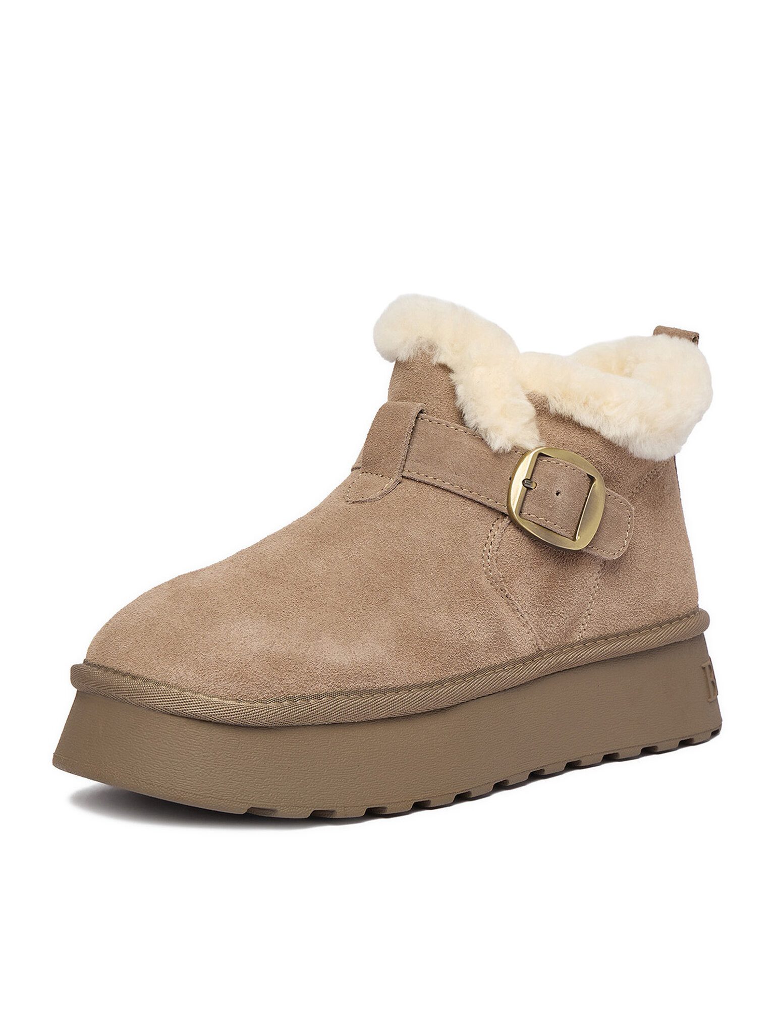 Badura Badura Damen-Schneestiefel Beige Badura-EO-CALI-TS6287-01 Grau Winterstiefel