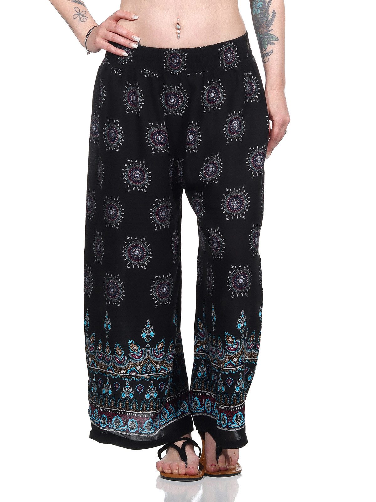 Aurela Damenmode Culotte Sommerhose leichte Marlene Hose für Damen luftige günstig online kaufen