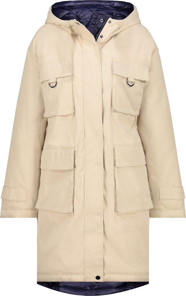 Monari Parka Wendemantel Zwei tragbare Seiten – Stepp oder schlicht