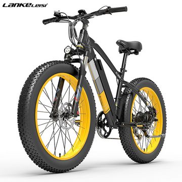 DOTMALL E-Bike Lankeleisi XC4000 Elektro-Fat-Tire-Bike 48V*17,5ah Shimano 7-Gang