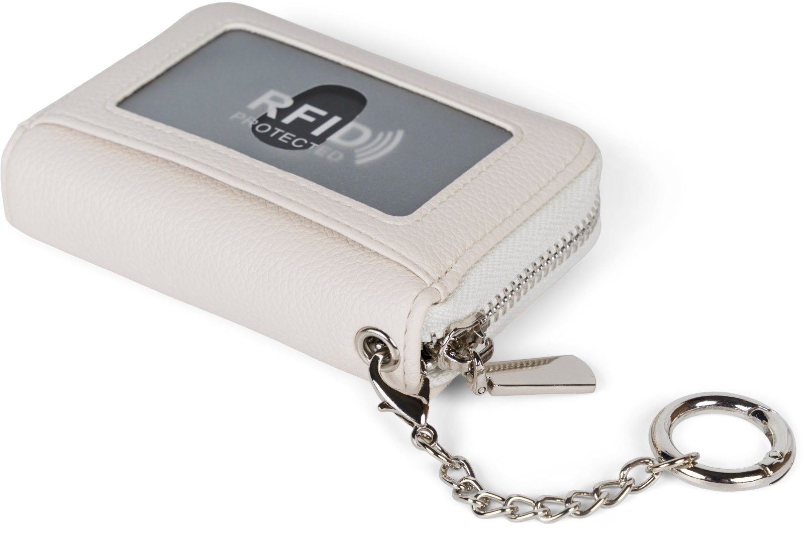 styleBREAKER Geldbörse (1-tlg), Karten Geldbörse mit RFID-Schutz Creme-Beige