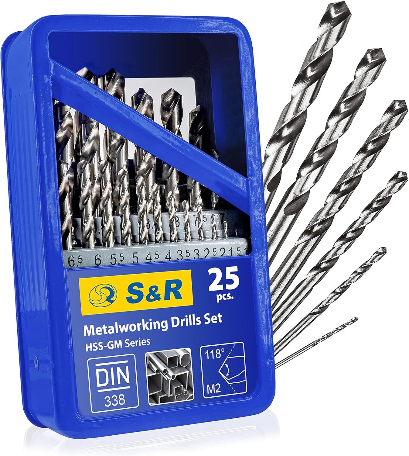 S&R Metallbohrer -Set, 118° Spitzenwinkel, GM-Serie, HSS-Stahl, Industrie-Q günstig online kaufen
