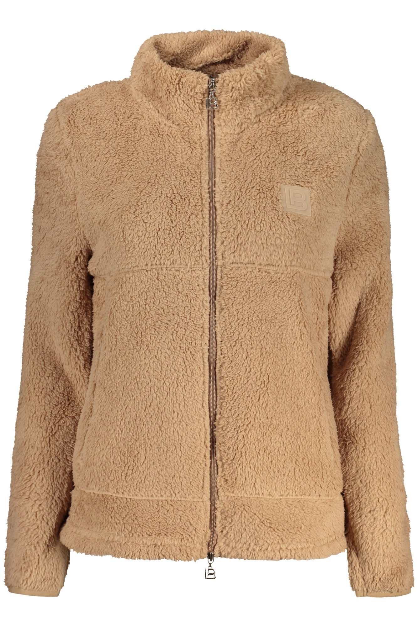 Laura Biagiotti Sweatshirt Damen-Sweatshirt in Braun mit Reißverschluss und