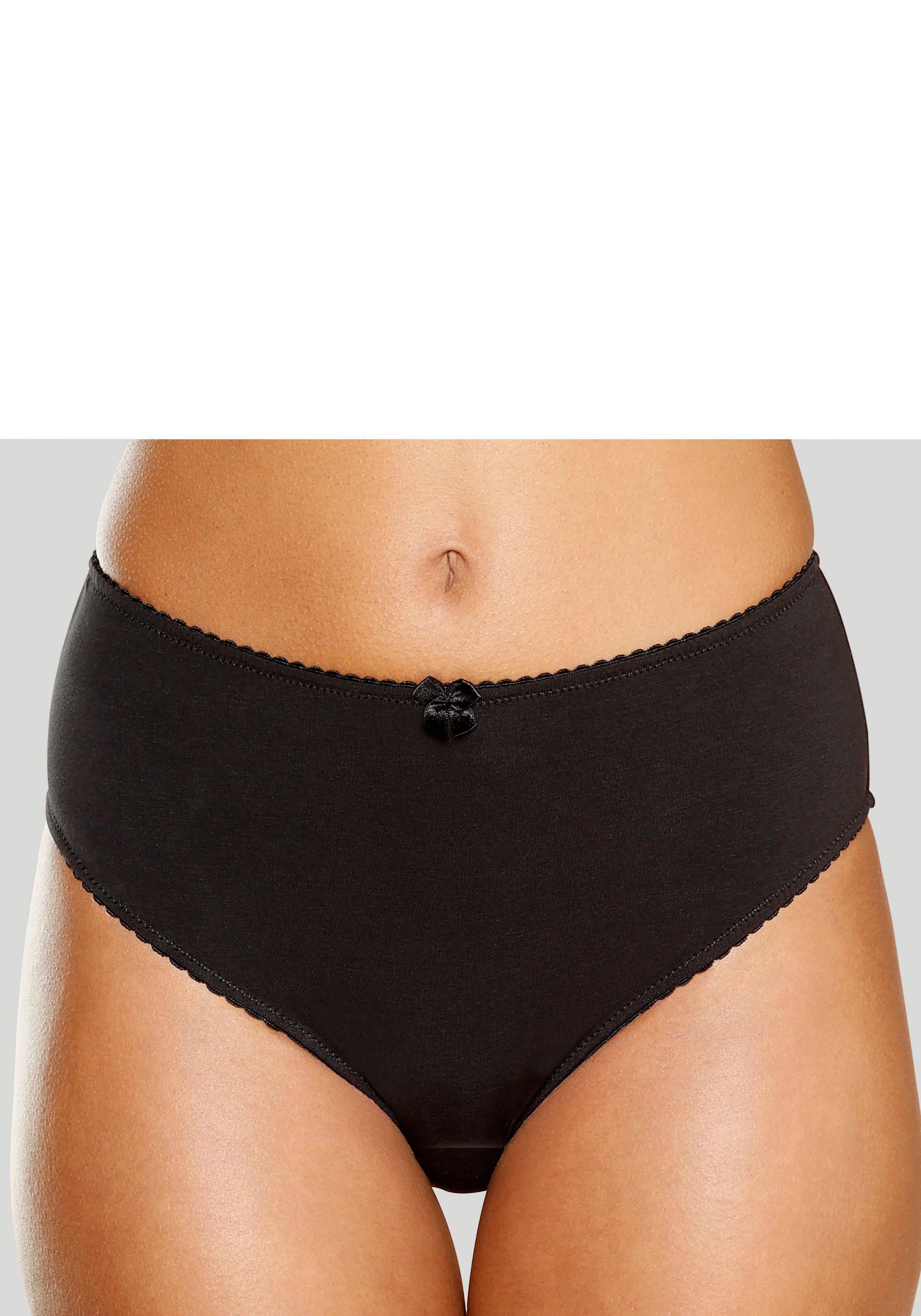 Nuance by Lascana Slip hoch geschnittener Slip, aus Baumwolle, als Wäsche-Set kombinierbar
